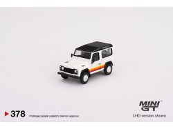 LAND ROVER DEFENDER 90 WAGON - bílá - 1:64 - Mini GT
