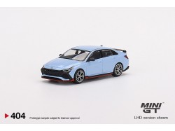 HYUNDAI ELANTRA N - PERFORMANCE BLUE - 1:64 - Mini GT-blistr