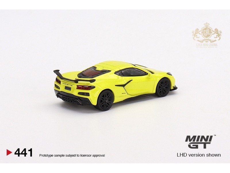 CHEVROLET CORVETTE Z06 2023 - žlutá - 1:64 - Mini GT