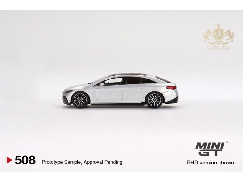 MERCEDES BENZ EQS 580 4MATIC HIGH-TECH - SILVER/BLACK - 1:64 - Mini GT
