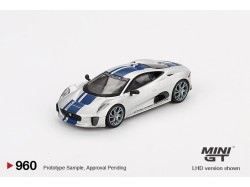 Jaguar C-X75 - stříbrná - 1:64 - Mini GT
