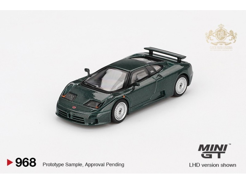 Bugatti EB110 GT 1995 - dark green - 1:64 - Mini GT