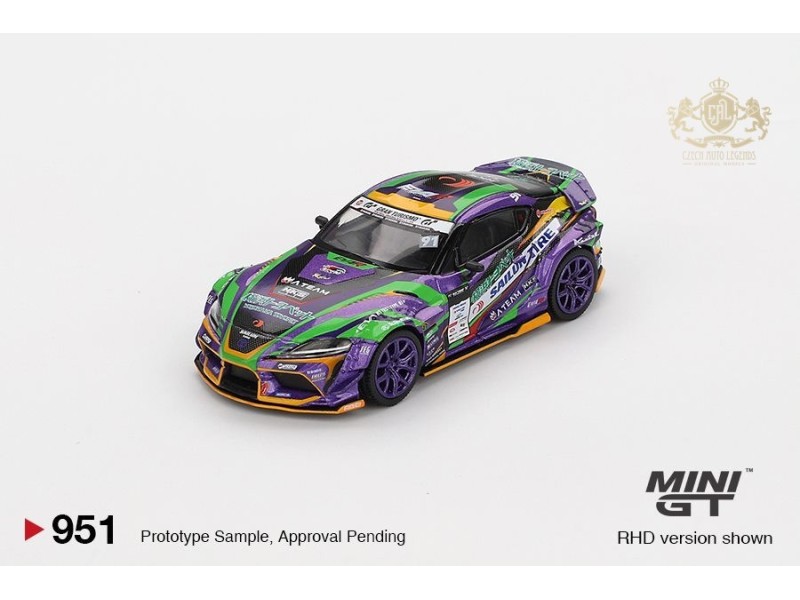 TOYOTA GR SUPRA KUHL D1GP EVANGELION RACING 2021 - 1:64 - Mini GT - blister
