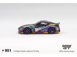 TOYOTA GR SUPRA KUHL D1GP EVANGELION RACING 2021 - 1:64 - Mini GT - blister