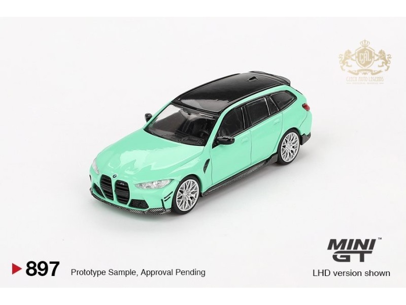 BMW M3 TOURING (G81) M Performance  sv. zelená 2022 -1:64 - Mini GT/blistr - blister