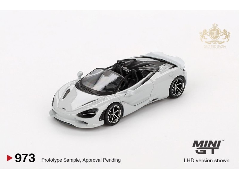 MCLAREN 750S SPIDER sv. šedá 2024 -1:64 Mini GT
