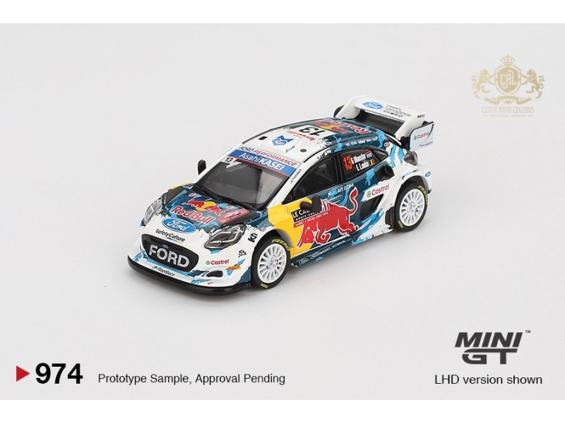 Ford Puma Rally1 nr.13 M-Sport Ford WRT RMC 2024  - bílá  - 1:64 - Mini GT - blistr