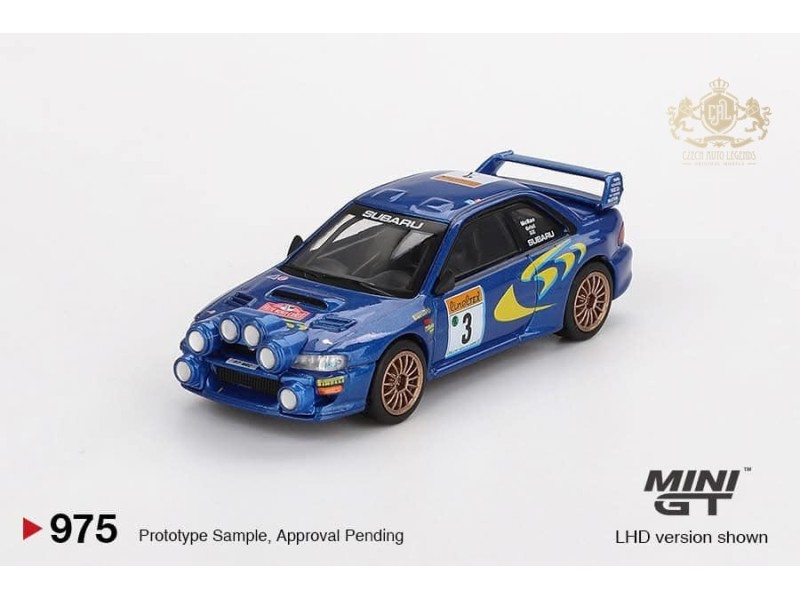 Subaru Impreza WRC98 1998 Rally Monte-Carlo 3rd Place nr.3   - modrá  - 1:64 - Mini GT