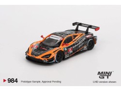 McLaren 720S GT3 Evo Pfaff Motorsports 2024 IMSA Daytona 24 Hr.  - oranžová  - 1:64 - Mini GT - blistr - blister