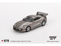 Toyota Supra MK4 (A80) VeilSide Combat V-II - Cobalt grey -1:64 - Mini GT