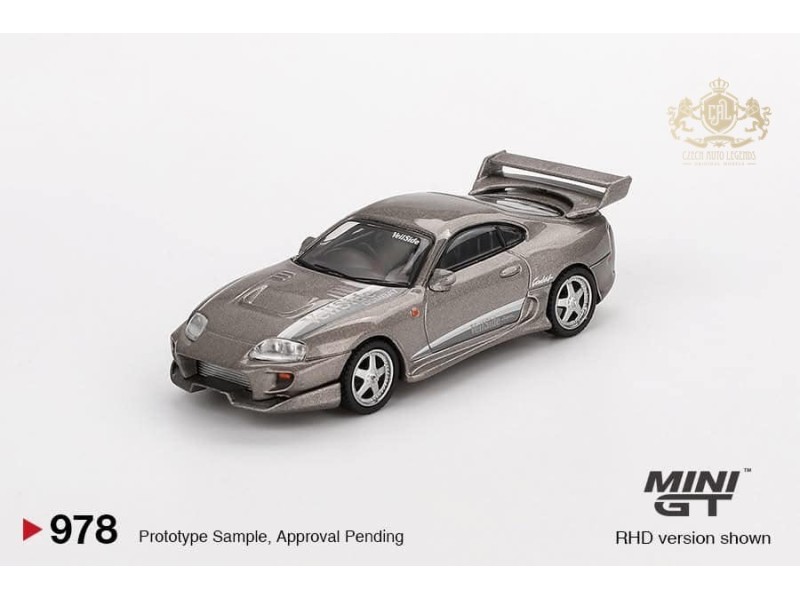 Toyota Supra MK4 (A80) VeilSide Combat V-II - Cobalt grey -1:64 - Mini GT