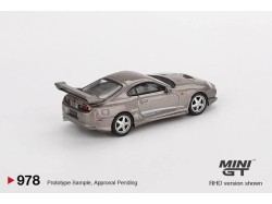 Toyota Supra MK4 (A80) VeilSide Combat V-II - Cobalt grey - blistr -1:64 - Mini GT - blister