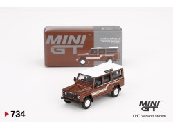 Land Rover Defender 110 1985 County Station Wagon 1985 - Brown - 1:64 - Mini GT