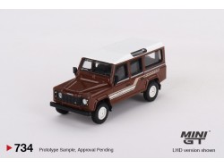 Land Rover Defender 110 1985 County Station Wagon 1985 - hnědá - 1:64 - Mini GT