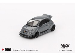 FIAT ABARTH 595 LB-WORKS X ABAS WORKS 2024 - Grey - 1:64 -Mini GT - blister