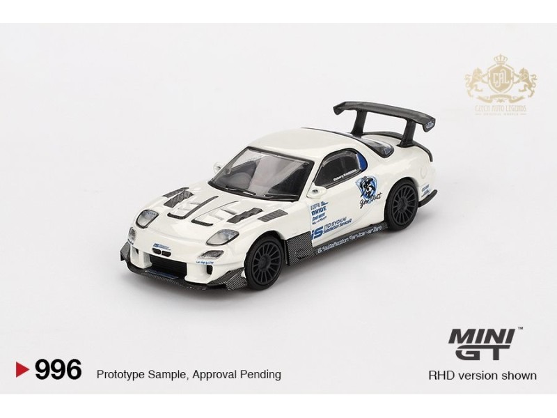 MAZDA RX7 (FD3S) ITOSYOUKAI REI-GOUKI WITH RE AMEMIYA 2004 - White 1:64 -Mini GT - blister