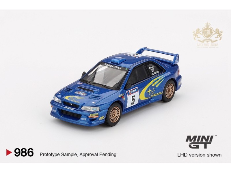 Subaru Impreza WRC99 1999 Rally Australia Winner nr.5   - modrá  - 1:64 - Mini GT