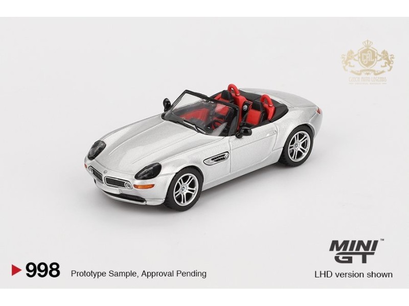 BMW Z8  2003 - stříbrná - 1:64 -Mini GT