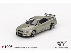 NISSAN SKYLINE GT-R (R34) V- SPEC II NÜR MILLENIUM JADE 2002 - 1:64 -Mini GT