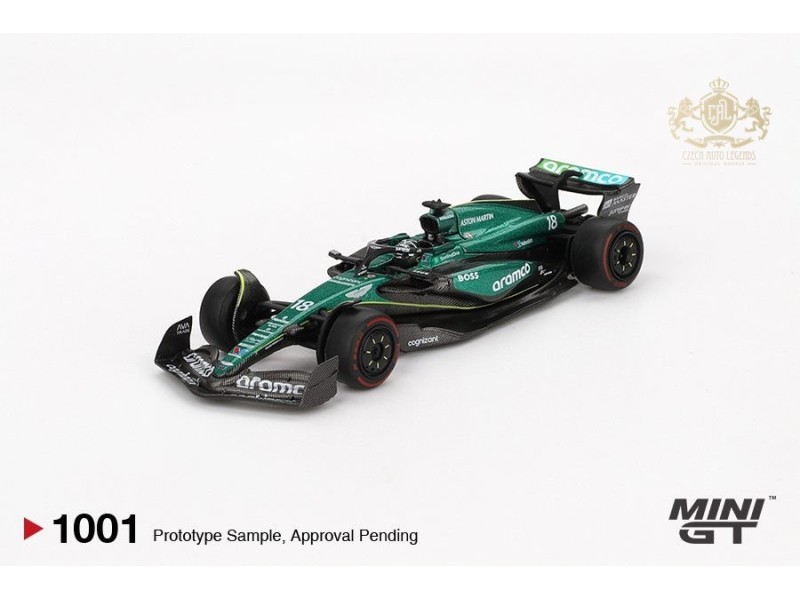 F1 ASTON MARTIN AMR24 n.18 BAHRAIN GP 2024 - 1:64 -Mini GT - blistr