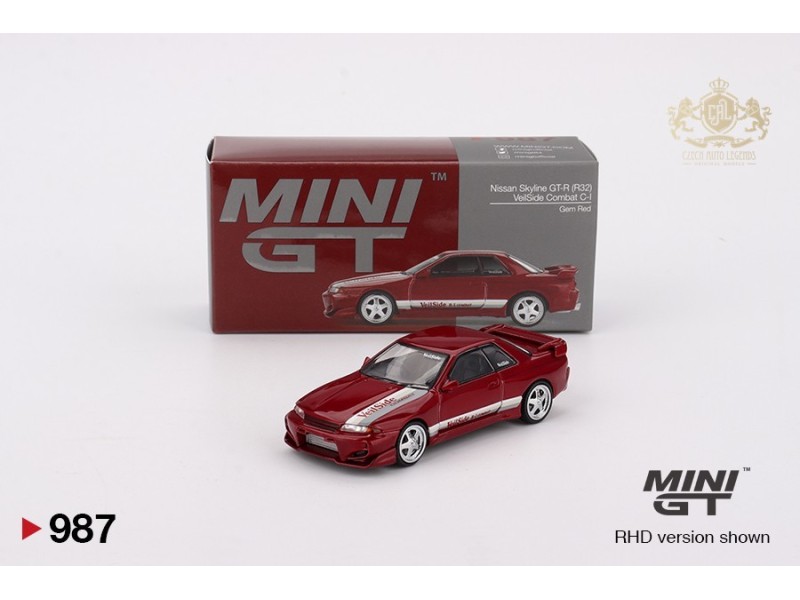 Nissan Skyline GT-R (R32) VeilSide Combat C-I - červená - 1:64 - Mini GT - blister