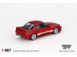 Nissan Skyline GT-R (R32) VeilSide Combat C-I - červená - 1:64 - Mini GT - blister