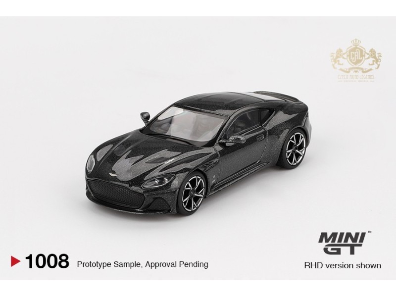 Aston Martin DBS 007 edition - černá - 1:64 -Mini GT - blistr
