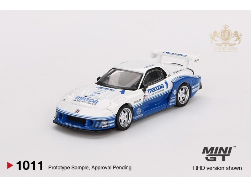 MAZDA RX7 (FD3S) LB-SUPER SILHOUETTE IMSA 2024 - bílá - 1:64 -Mini GT - blistr