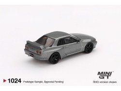 NISSAN SKYLINE GT-R (NISMO BNR32 CRS VERSION) 1992 - metal grey - 1:64 - Mini GT