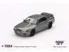 NISSAN SKYLINE GT-R (NISMO BNR32 CRS VERSION) 1992 - metal grey - 1:64 - Mini GT - blister