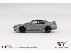 NISSAN SKYLINE GT-R (NISMO BNR32 CRS VERSION) 1992 - metal grey - 1:64 - Mini GT - blister