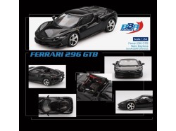 FERRARI 296 GTB NERO DAYTONA 2024 - černá -1:64 - BBR