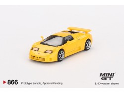 BUGATTI EB110 SUPER SPORT 1995 - žlutá -1:64 - Mini GT