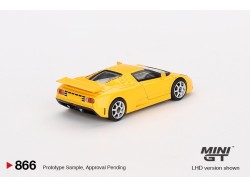 BUGATTI EB110 SUPER SPORT 1995 - žlutá -1:64 - Mini GT