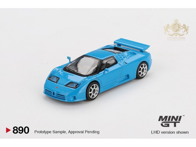 BUGATTI EB110 SUPER SPORT 1995 - modrá -1:64 - Mini GT