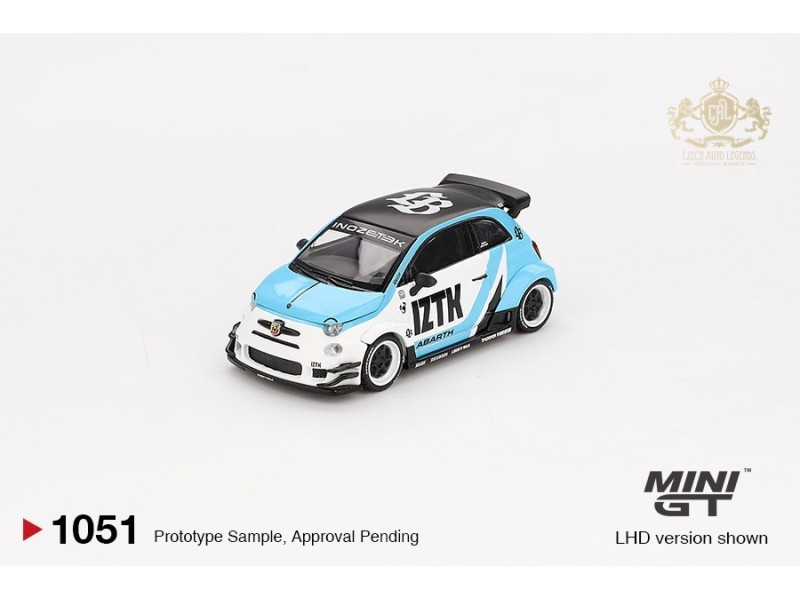 FIAT ABARTH 595 LB-WORKS X ABAS WORKS IZTK 2024 - 1:64 - Mini GT - blister