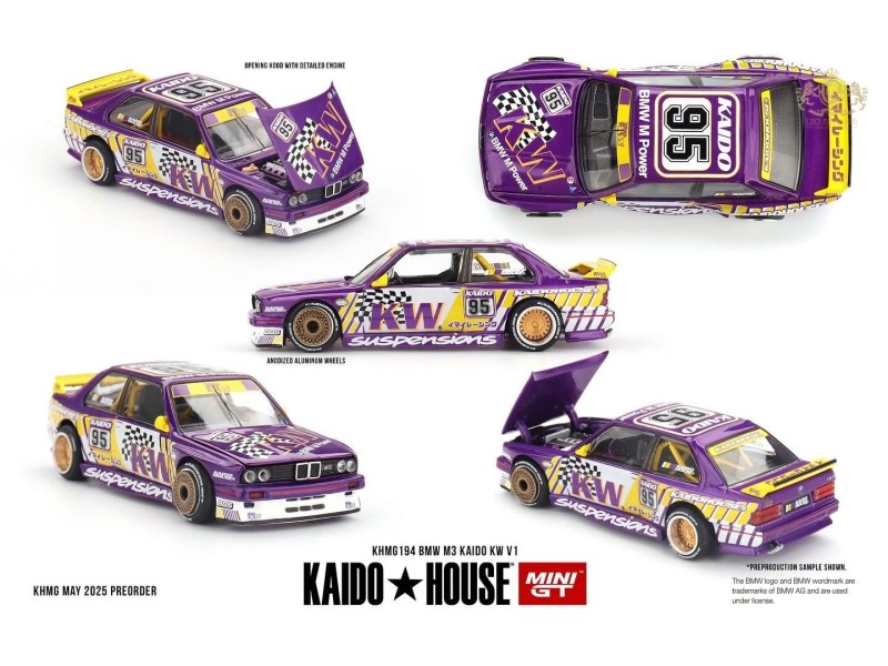 BMW M3 (E30) KAIDO KW V1 1989 - 1:64 - Mini GT - Kaido House
