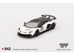 LAMBORGHINI AVENTADOR SVJ 63 BIANCO ASOPO 2022 -1:64 - Mini GT