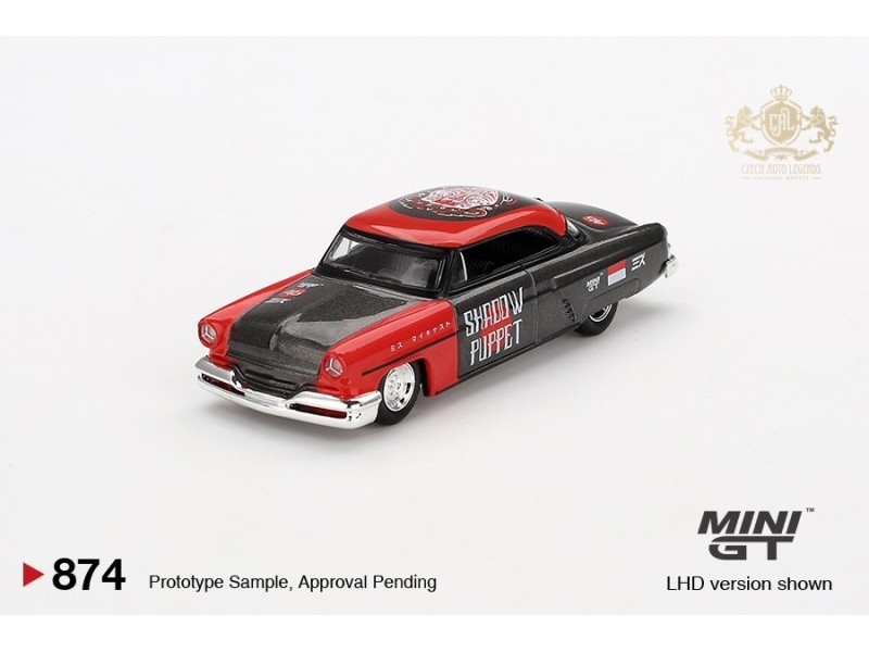 LINCOLN CAPRI HOT ROD SHADOW PUPPET 1954 -1:64 - Mini GT - blister