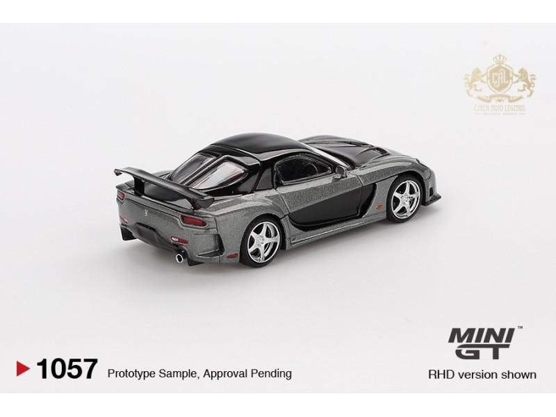 MAZDA RX7 (FD3S) VEILSIDE FORTUNE GREY 2011 - 1:64 - Mini GT - blister