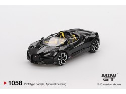 BUGATTI W16 MISTRAL BLACK 2024 - 1:64 - Mini GT - blister