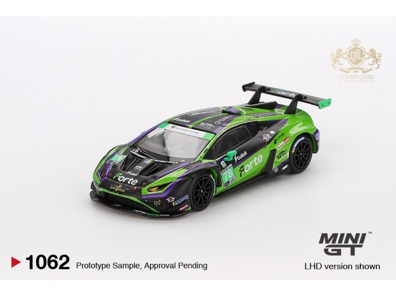 LAMBORGHINI HURACAN GT3 EVO2 nr.78 FORTE RACING DAYTONA 24 HRS 2024 - 1:64 - Mini GT- blistr