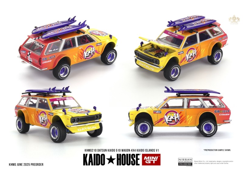 DATSUN 510 WAGON 4X4 KAIDO ISLANDS V1 1969   - 1:64  - Kaido House