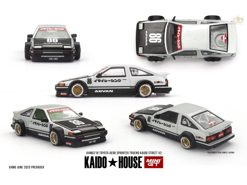 TOYOTA AE86 SPRINTER TRUENO KAIDO STREET V2 1983  - 1:64 - Mini GT - Kaido House