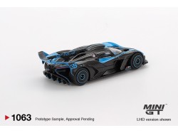BUGATTI BOLIDE PRESENTATION BLACK AND BLUE 2024 - 1:64 - Mini GT - blister