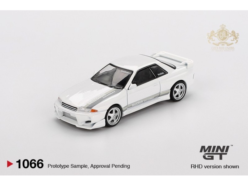 NISSAN SKYLINE GT-R (R32) VEILSIDE COMBAT C-I WHITE 2011 - 1:64 - Mini GT - blistr
