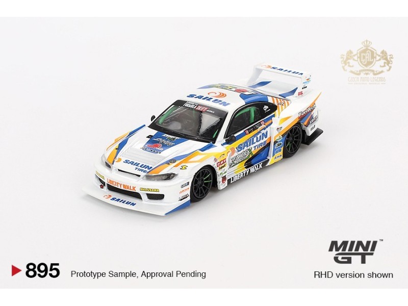 NISSAN SILVIA S15 LB-SUPER SILHOUETTE Nr.555 FORMULA DRIFT JAPAN 2023 - 1:64 - Mini GT