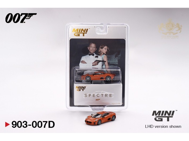 JAGUAR C-X75 JAMES BOND 007 - SPECTRE DUTCH PACKAGING 2015 -1:64 - Mini GT