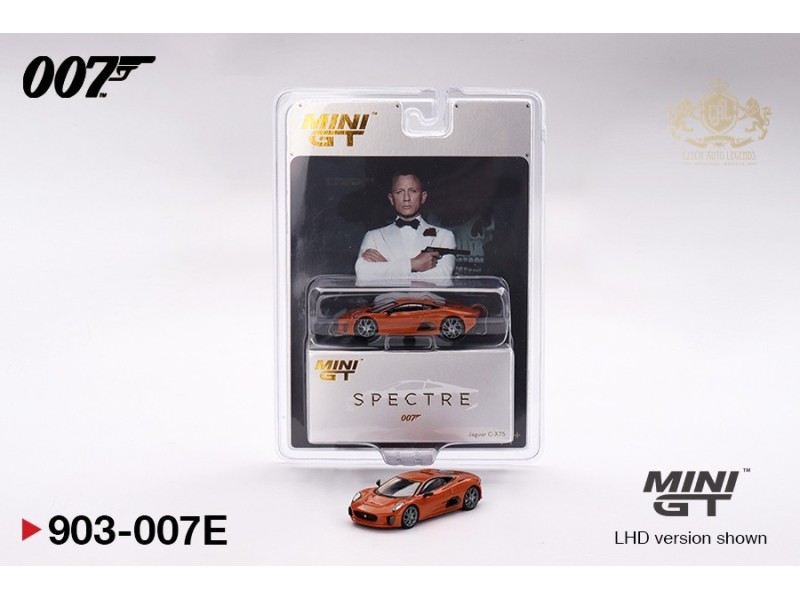 JAGUAR C-X75 JAMES BOND 007 -SPECTRE ENGLISH PACKAGING 2015 -1:64 - Mini GT