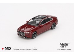 BMW I7 XDRIVE60 AVENTURIN RED 2023 -1:64 - Mini GT